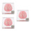 30Pcs Halloween Acrylic Drink Coasters Transparent Brain Pattern 10