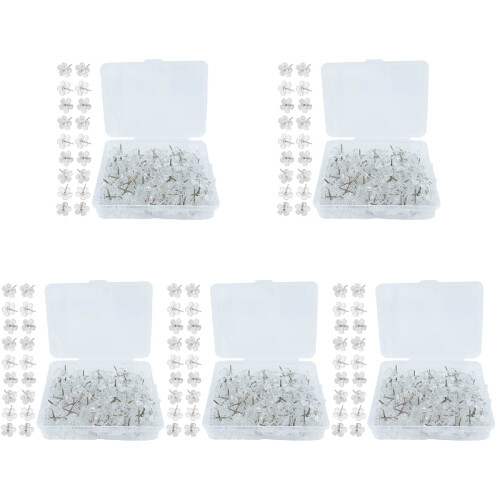 500 Pcs Replaceable Push Pin Multi-Function Thumbtacks Map Supply 1