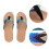 2 Pairs Flat Bottom Flip-Flops For Couples Blue-Green Size 44-45 10