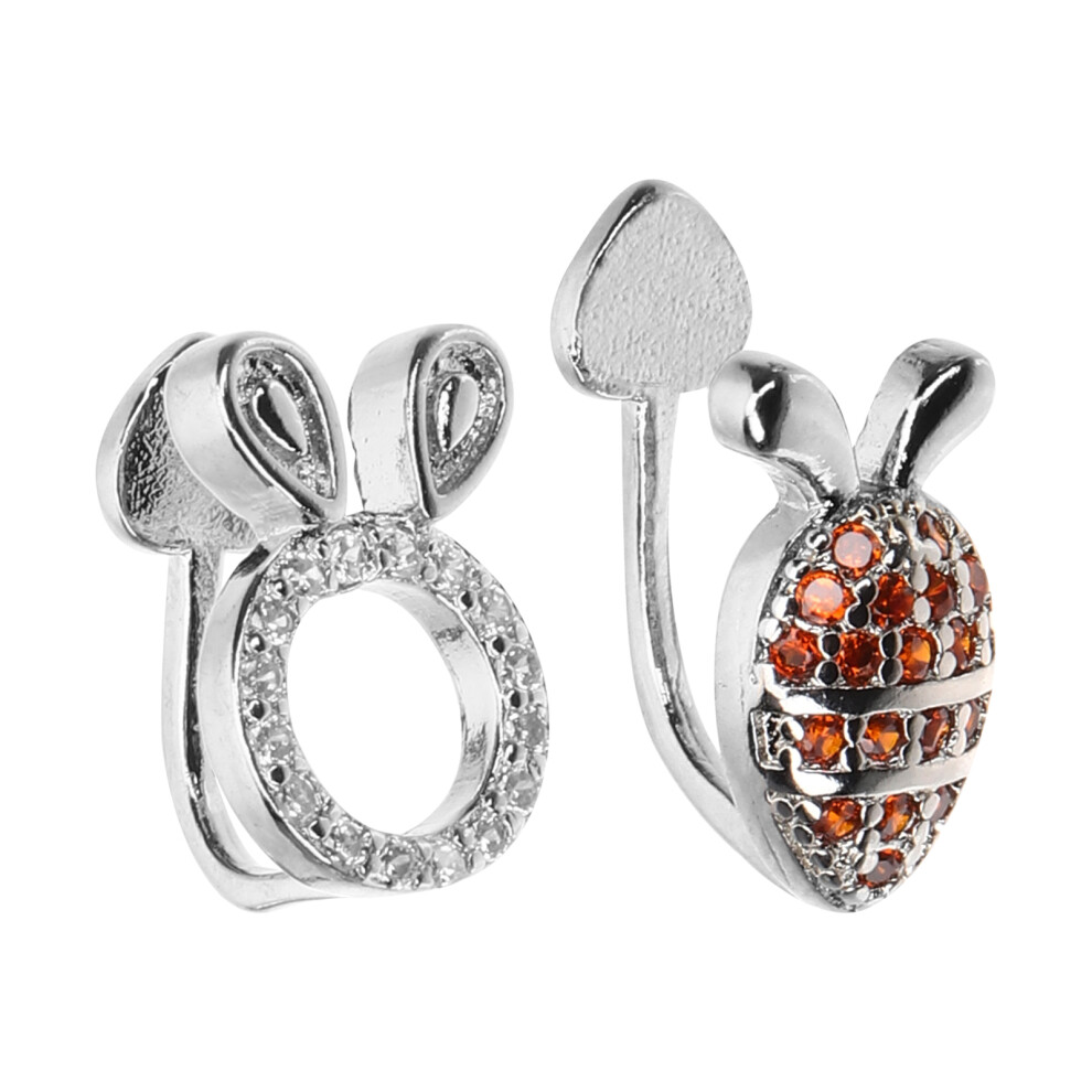 Photos - Earrings 3 Pairs Bunny Carrot Asymmetrical Stud  Easter Jewelry