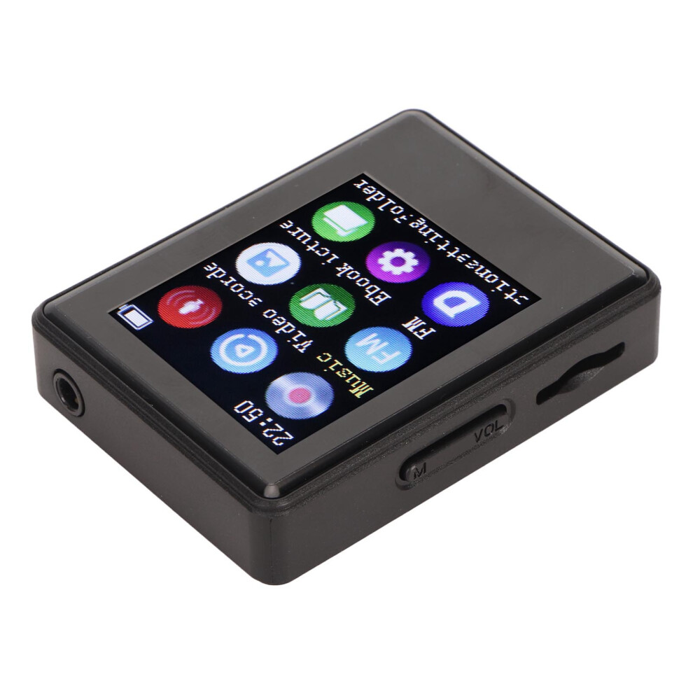 Portable Mp3 Player Bluetooth 5.0 1.77" Screen 16G Black 9361351916282