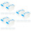 18 Pcs Plastic Storage Boxes With Lids For Desk And Car 9