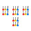 24 Pcs Soccer Hanging Target With Adjustable Strap For Skills Training 6