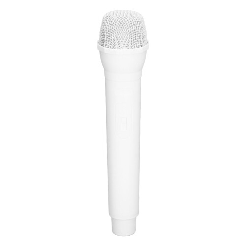 White Stage Microphone Model Prop ABS Fake Microphone for Cosplay Use 1