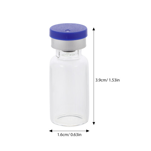 60 Pcs Glass Vials 3ml With Caps For Liquid Sample And Powder Storage 1