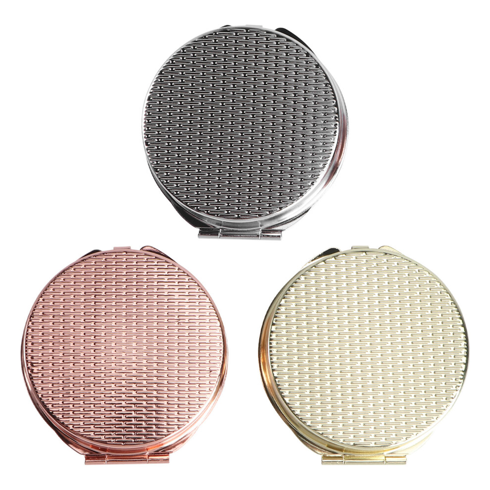 Totority 15 Pcs Metal Medicine Organizers Round Portable Pill Boxes With Mirror
