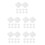 50 Kuchen Attrappen Set: Quadratisch 4