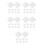 50 Kuchen Attrappen Set: Quadratisch 7