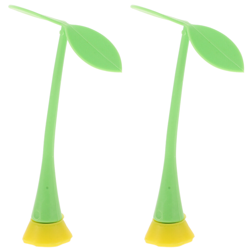 2Pcs 3D Car Roof Grass Bean Sprout Sticker For Vehicle Exterior 031049631702