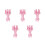 5Pcs Plastic Round Knitting Spool Loom In Two Sizes Pink 8