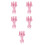 5Pcs Plastic Round Knitting Spool Loom In Two Sizes Pink 9