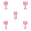 5Pcs Plastic Round Knitting Spool Loom In Two Sizes Pink 6