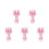 5Pcs Plastic Round Knitting Spool Loom In Two Sizes Pink 7
