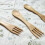 10 Unidades Cubiertos Japoneses Spork Bambú Para 2