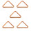 5Pcs Wood Triangle Billiard Rack For Pool Table 10