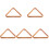 5Pcs Wood Triangle Billiard Rack For Pool Table 4