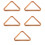 5Pcs Wood Triangle Billiard Rack For Pool Table 9