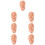 7 Pcs Human Ear Acupuncture Ear (Chocolate) 11