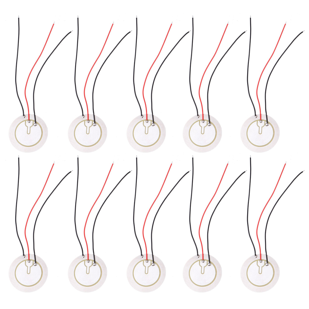 20Pcs Piezo Disc Buzzer Silver Steel Low Power Acoustic Sensor Pieces 3352339594871
