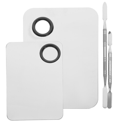 2 Set Manicure Mixing Plate With 2