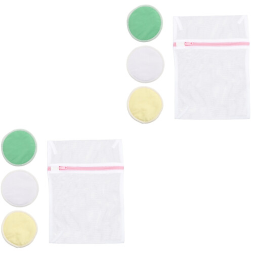8 Pcs Reusable Nursing Pads For Breastfeeding (Assorted Colors) 2