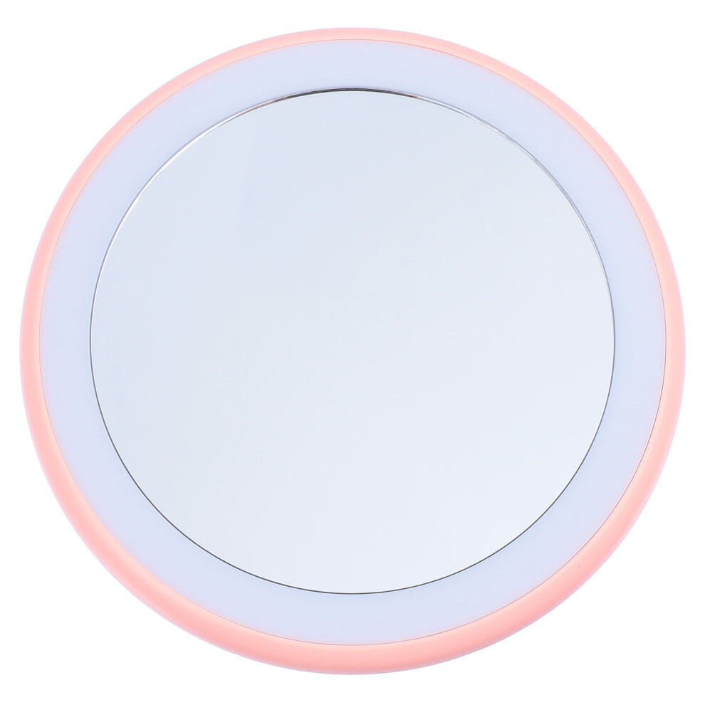 Aboofan Small Pink Led Makeup Mirror Compact Glass Mirror For Purse