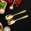 2Pcs Stainless Steel Salad Serving Set Fork And Spoon Kitchen Utensil 3