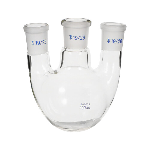 1Pc 3 Neck Round Bottom Boiling Flask Distillation Apparatus