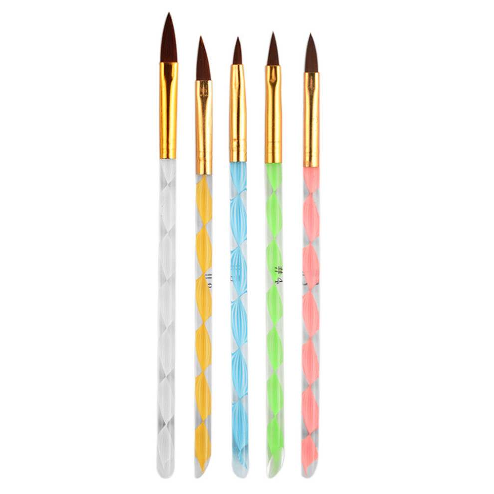 Villcase 10 Pcs Manicure Pens For Nail Art Uv Gel Drawing