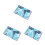 3Pcs Pu Scorecard Holder With Pencil Blue 5