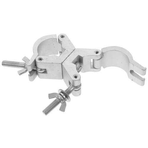 3Pcs Aluminum Alloy Double Ring Clamp 360 Degree Rotating Bracket 2