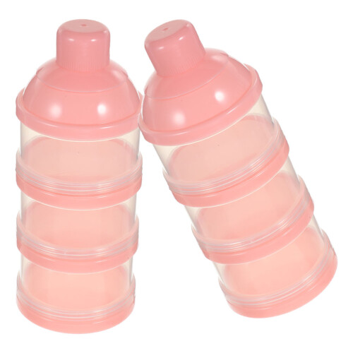 6 Pcs Tiered Formula Dispenser Leakproof Milk Powder Boxes 2