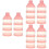 6 Pcs Tiered Formula Dispenser Leakproof Milk Powder Boxes 8