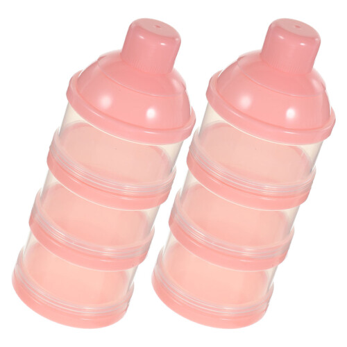 6 Pcs Tiered Formula Dispenser Leakproof Milk Powder Boxes 1