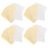 320Pcs Arc-Shaped Sky-Blue Cotton Pads for Comfortable Makeup Removal 1