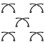 10 Pcs Arc Shaped Snowboard Edge Protector For Longboard Deck 6