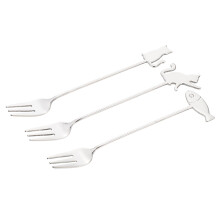 15 Pcs Multi-Function Cake Forks Convenient Dessert Food Accessory