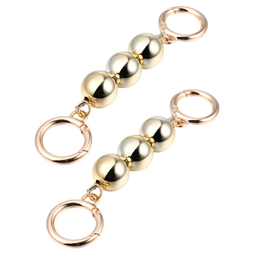 6 Pcs Short Pearl Chains For Bag Diy Round Imitation Bead Handle
