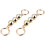 6 Pcs Short Pearl Chains For Bag Diy Round Imitation Bead Handle 3