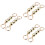 6 Pcs Short Pearl Chains For Bag Diy Round Imitation Bead Handle 8