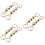 6 Pcs Short Pearl Chains For Bag Diy Round Imitation Bead Handle 9