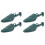 4 Pairs Boot Tree Men Shoe Stretcher Adjustable Plastic Accessory 4