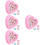 96 Pcs Adjustable Rings For Girls With Display Case 7