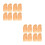 16Pcs Trick Thumb Super Bright Flashing Finger Lamp Red 6