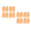 16Pcs Trick Thumb Super Bright Flashing Finger Lamp Red 3
