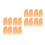 16Pcs Trick Thumb Super Bright Flashing Finger Lamp Red 8