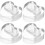 4Pcs Acrylic Heart Kazoo Display Stand For Table Showcase 7