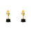 2Pcs Dancer Shaped Trophy Kids Cheer Award Trophy Decor 6