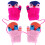 2Pcs Children'S Double-Layer Knitted Winter Gloves 10