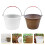 2Pcs Thicken Plastic Cement Bucket Wear-Resistant Storage Barrel 4